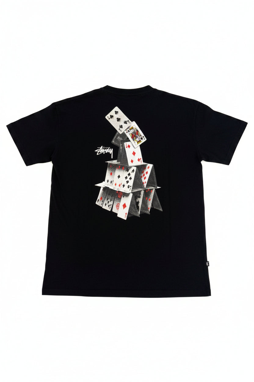 Short Sleeved STUSSY T-Shirt (Black)