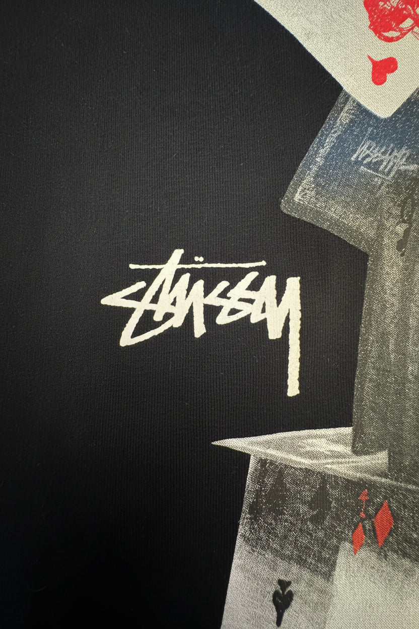 Short Sleeved STUSSY T-Shirt (Black)