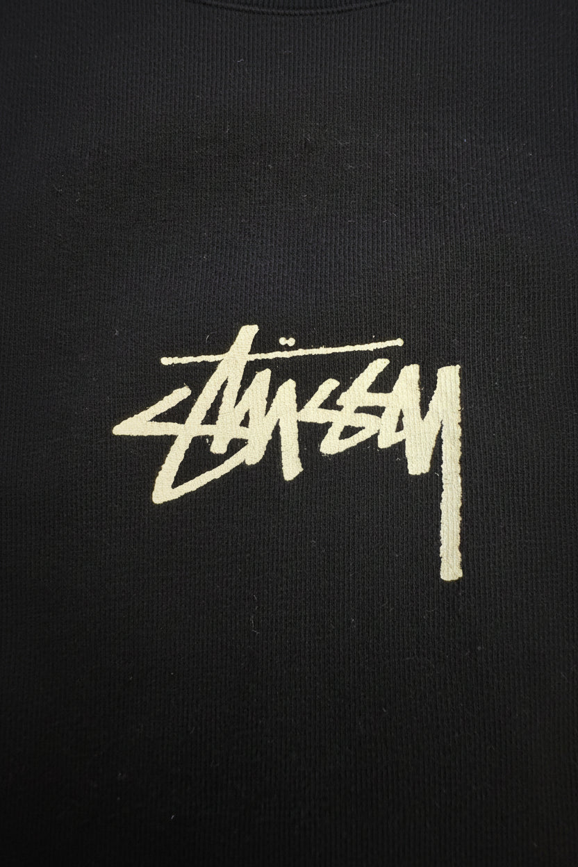 Short Sleeved STUSSY T-Shirt (Black)