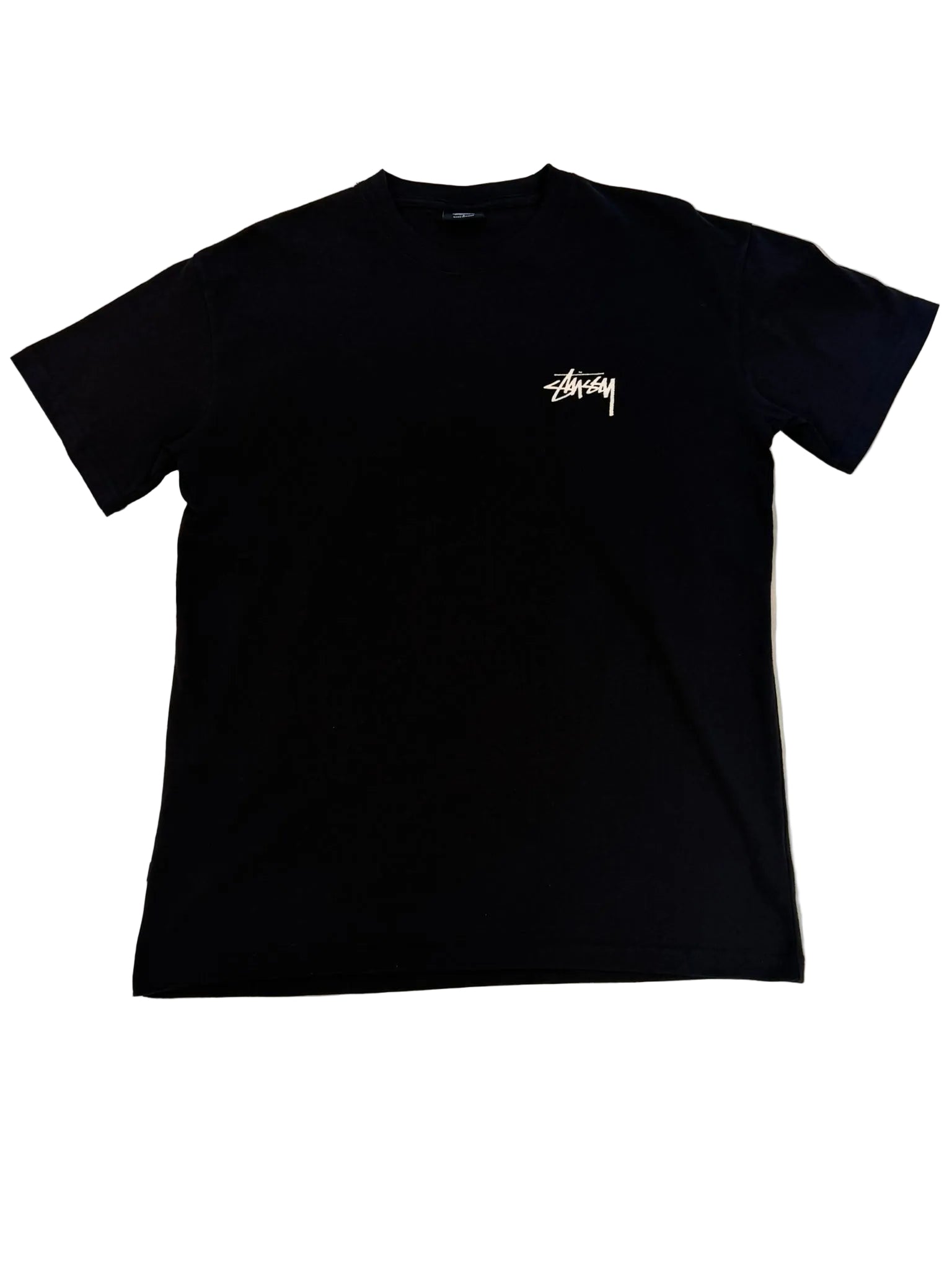 Short Sleeved STUSSY T-Shirt (Black)